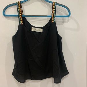 Great Black Blouse with Beautiful Straps